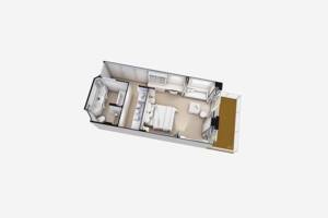 Serenity Suite floor plan, Seven Seas Explorer, Regent Seven Seas