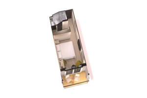 Balcony (Obstructed View) Floor Plan, Britannia, P&O Cruises