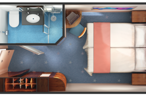 Family Oceanview Stateroom Floorplan, Norwegian Star