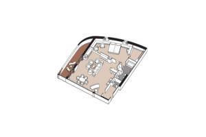 Signature Suite floor plan, Seven Seas Navigator