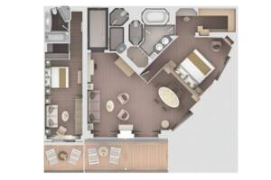 Royal Suite Floor Plan, Silver Moon