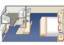 Interior Stateroom Floorplan, Grand Princess, Princess Cruises