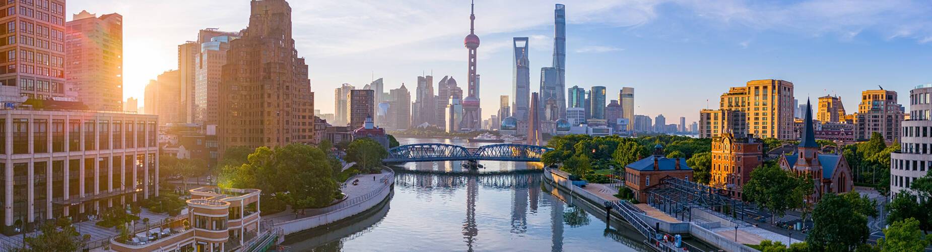 Shanghai at sunset