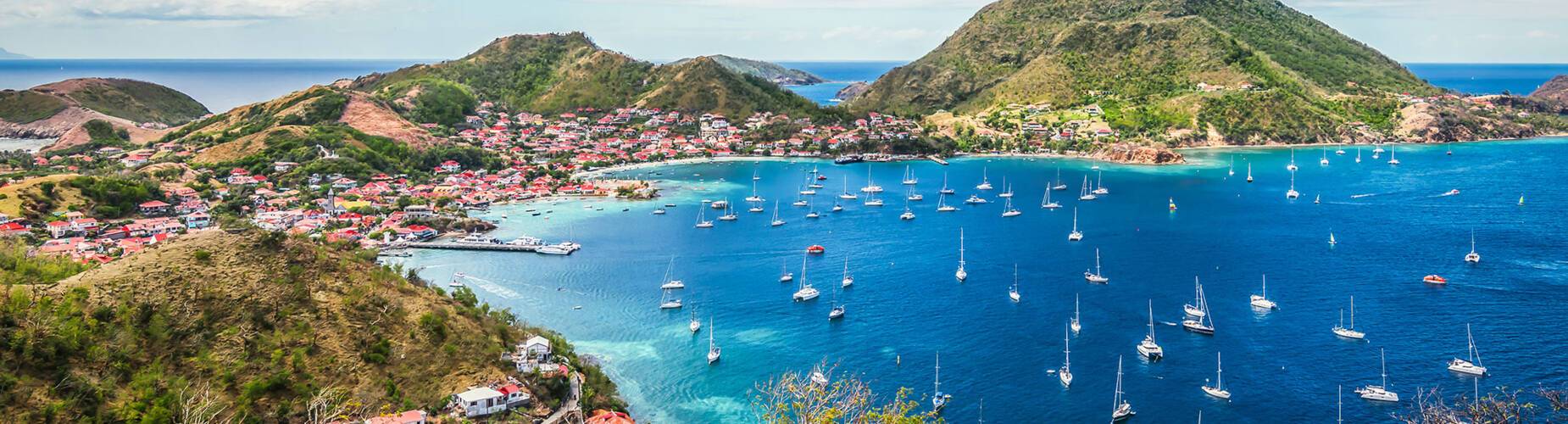 A panoramic view of Guadeloupe